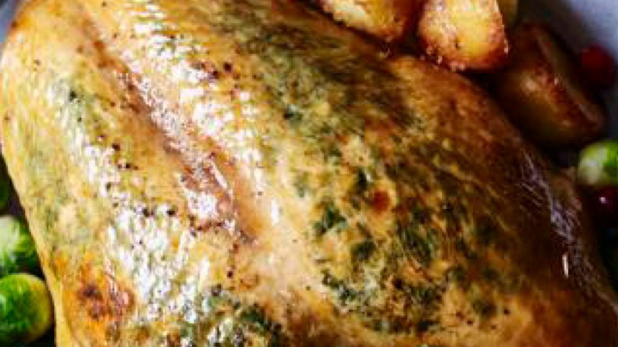 Roast Turkey Buffe with Nut Stuffing and Herb Butter
